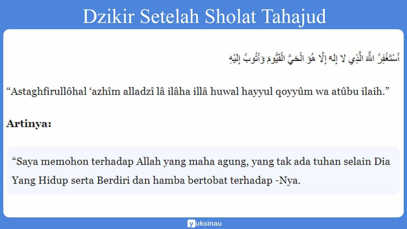 Detail Bacaan Surat Dalam Sholat Tahajud Nomer 16