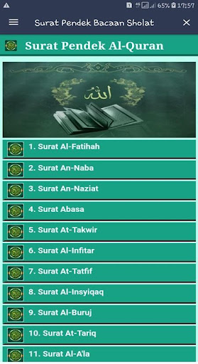 Detail Bacaan Surat Pendek Dalam Sholat 5 Waktu Nomer 43