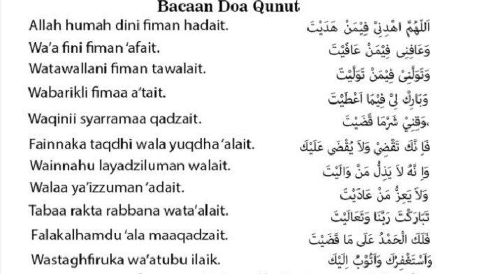 Detail Bacaan Surat Qunut Nomer 2