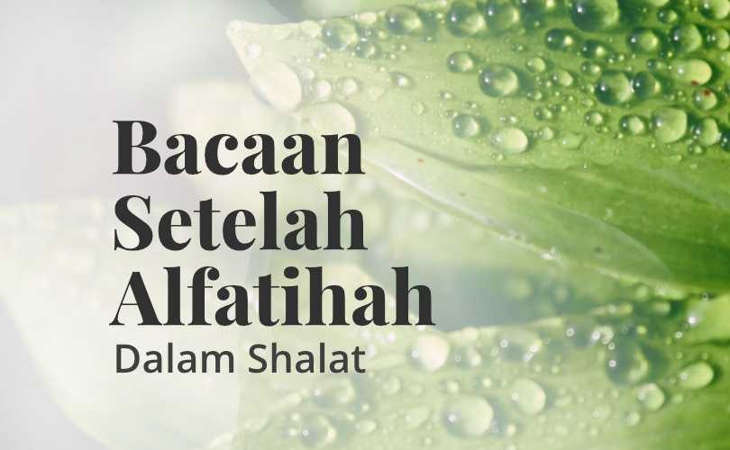 Detail Bacaan Surat Saat Shalat Nomer 24