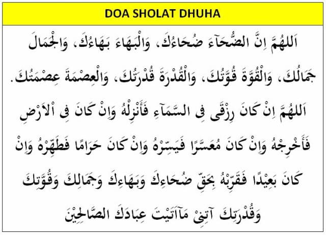 Detail Bacaan Surat Sholat Dhuha 2 Rakaat Nomer 4