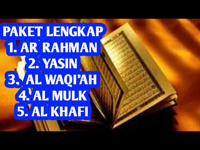 Detail Bacaan Surat Yasin Ar Rahman Waqiah Al Mulk Nomer 6