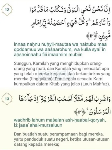 Detail Bacaan Surat Yasin Yang Merdu Nomer 30