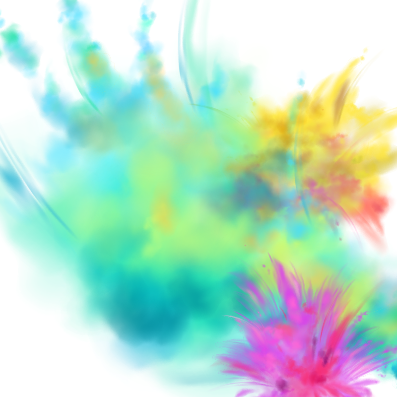 Detail Farbexplosion Blau Nomer 13