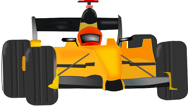 Detail Formel 1 Gelbes Auto Nomer 5