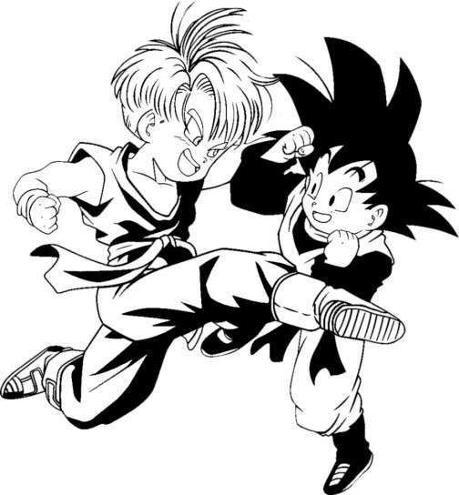 Detail Gotenks Lineart Nomer 15