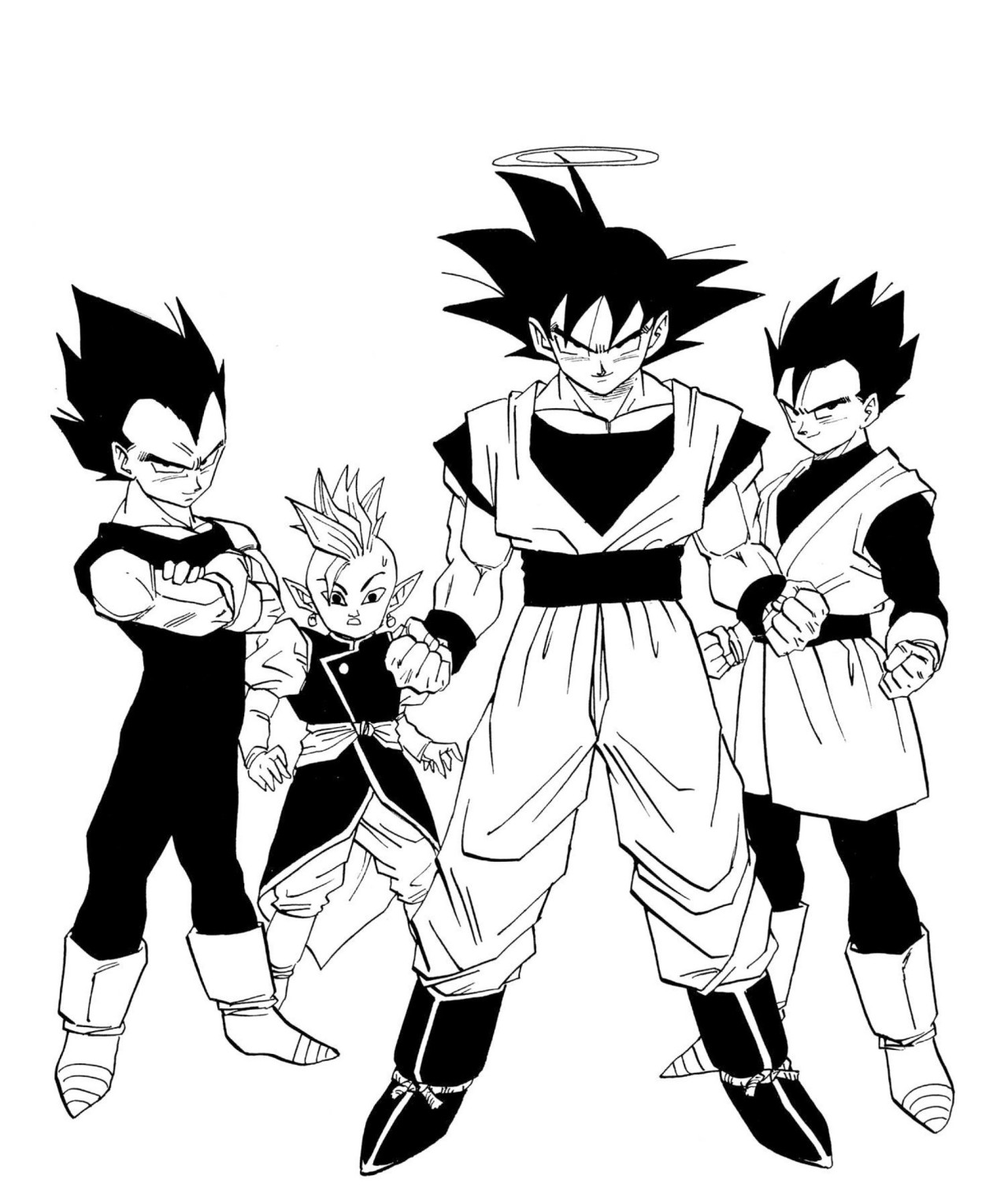 Detail Gotenks Lineart Nomer 18
