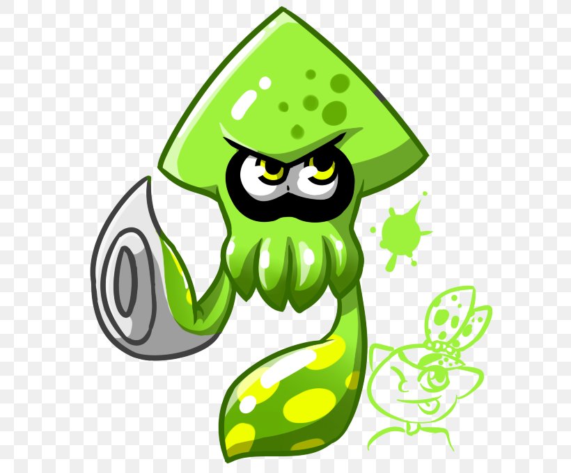 Detail Inkling Squid Amiibo Splatoon 2 Nomer 18