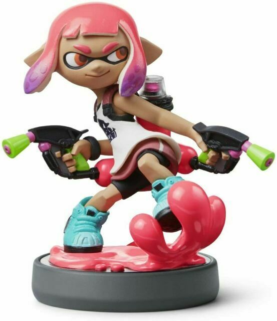 Detail Inkling Squid Amiibo Splatoon 2 Nomer 19