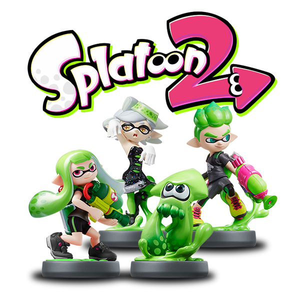 Detail Inkling Squid Amiibo Splatoon 2 Nomer 21