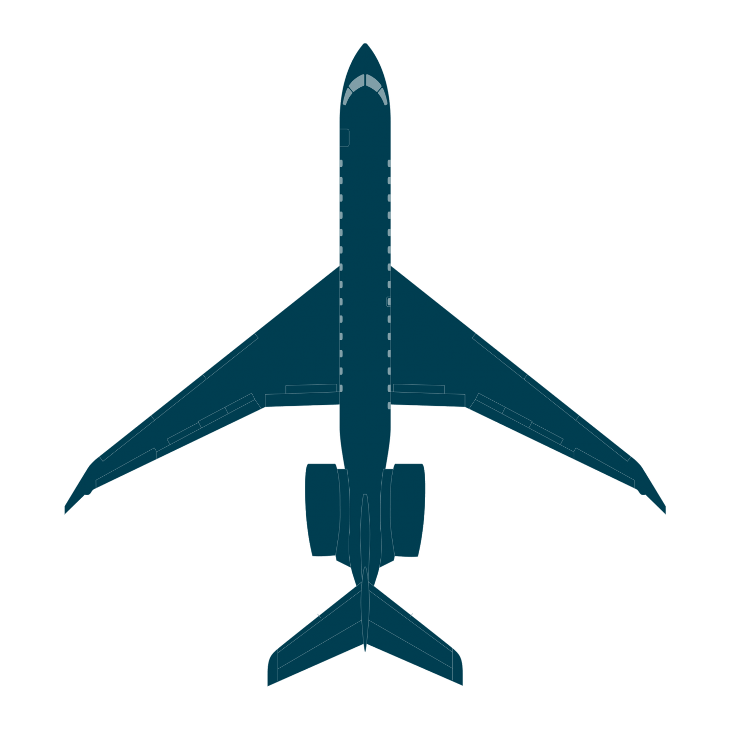 Detail Airplane Side View Drawing Nomer 7