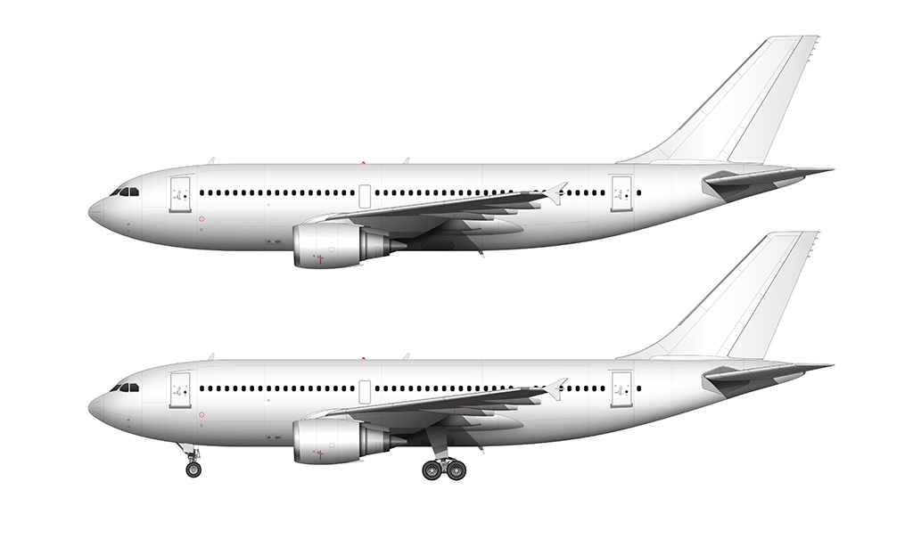 Detail Airplane Side View Drawing Nomer 16