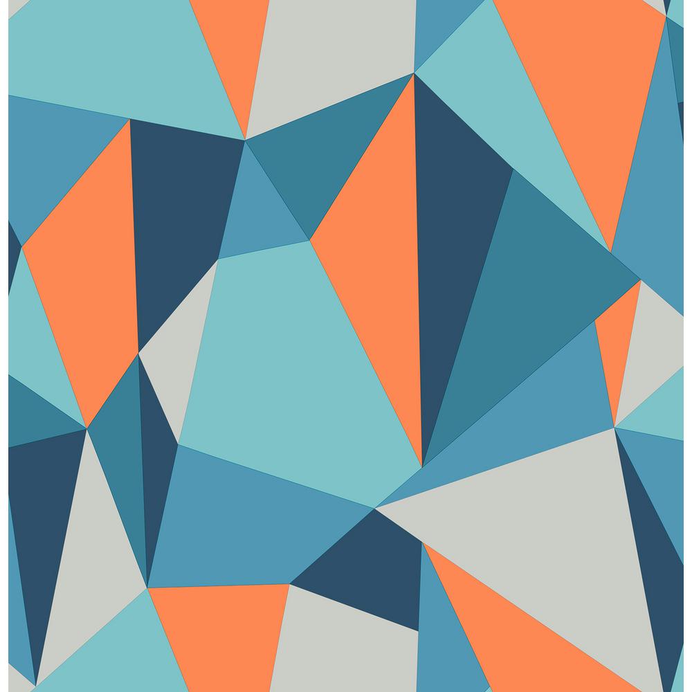 Detail Blue Geometric Pattern Nomer 2