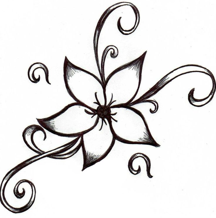 Detail Blumen Bilder Zum Zeichnen Nomer 9