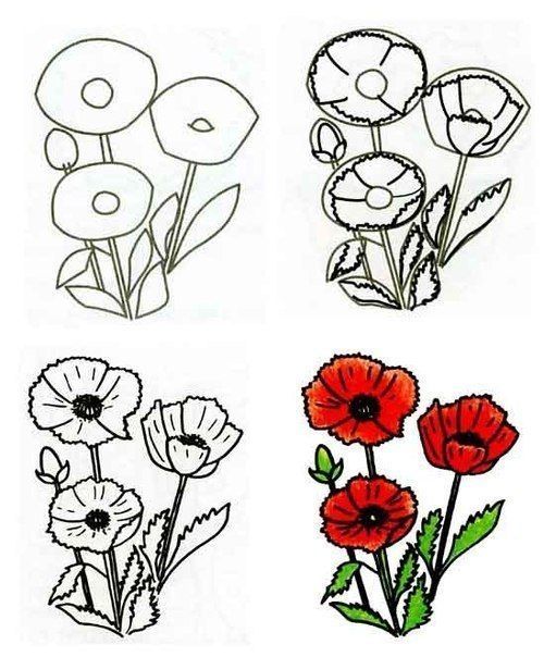 Detail Blumen Bilder Zum Zeichnen Nomer 2