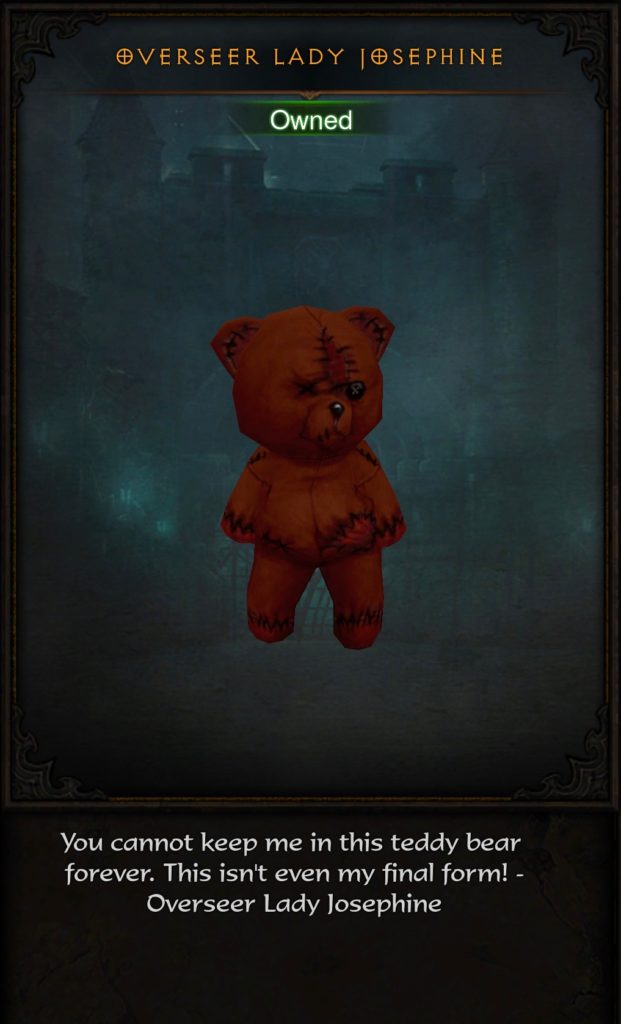 Detail Diablo 3 Teddy Bear Pet Nomer 2