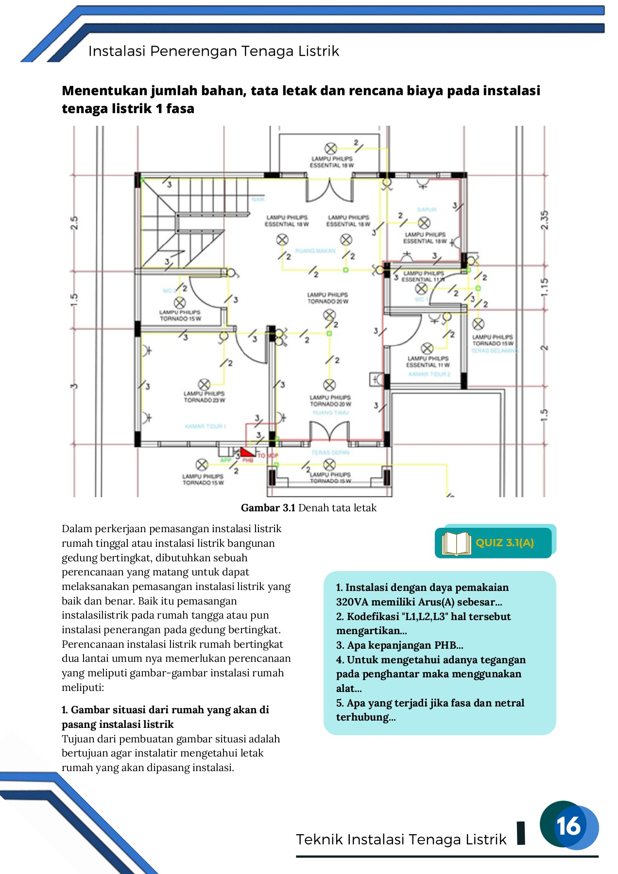 Detail Diagram Pengawatan Instalasi Listrik Rumah Nomer 33