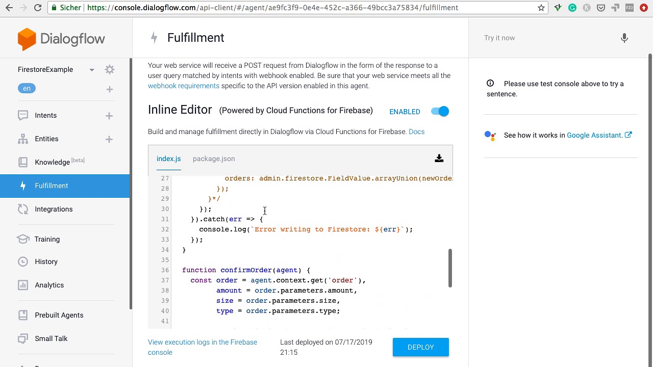 Detail Dialogflow With Firebase Nomer 28