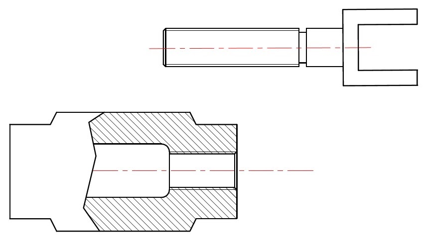 Detail Diameter Dalam Ulir Digambar Dengan Nomer 4