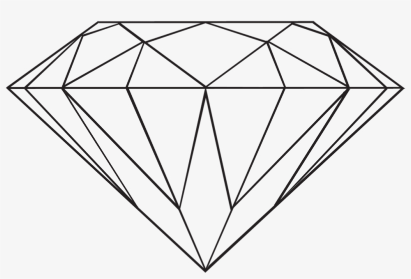 Detail Diamond Clipart Black And White Nomer 31