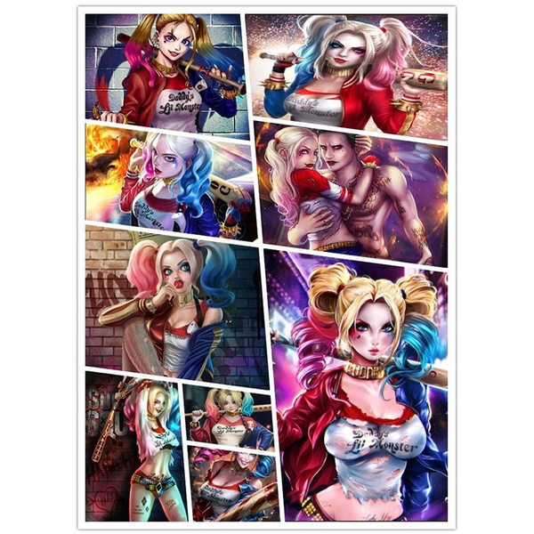 Detail Diamond Painting Harley Quinn Nomer 29