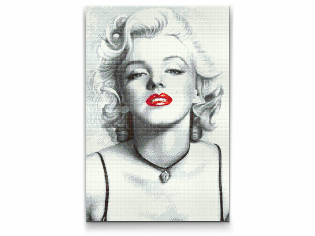 Detail Diamond Painting Marilyn Monroe Nomer 14