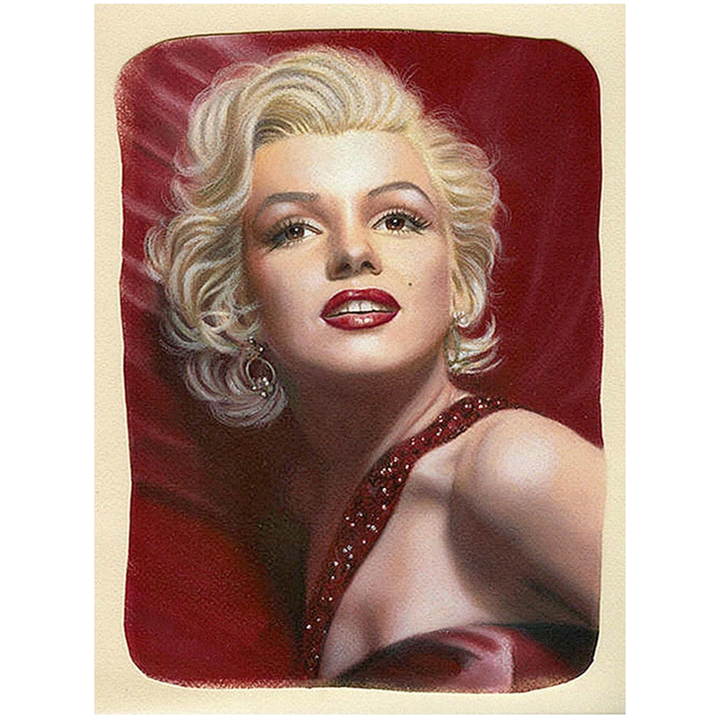 Detail Diamond Painting Marilyn Monroe Nomer 38