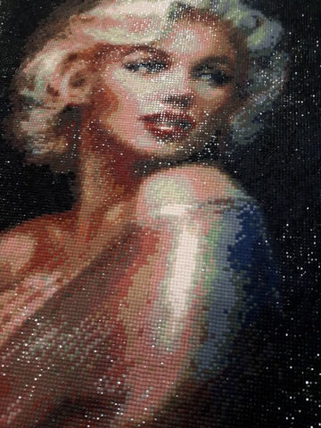 Detail Diamond Painting Marilyn Monroe Nomer 42