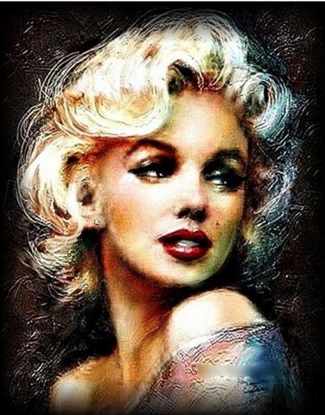 Detail Diamond Painting Marilyn Monroe Nomer 9