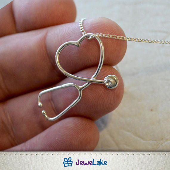 Detail Diamond Stethoscope Necklace Nomer 53