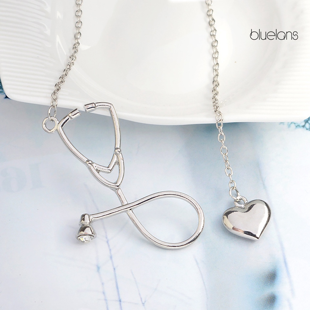 Detail Diamond Stethoscope Necklace Nomer 10