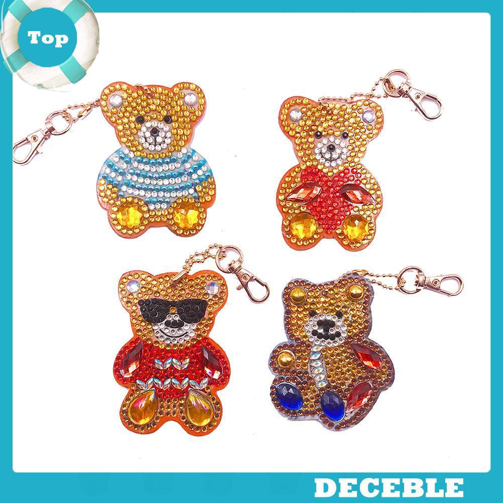 Detail Diamond Teddy Bear Keychain Nomer 10