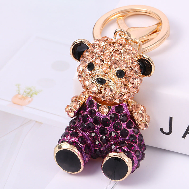 Detail Diamond Teddy Bear Keychain Nomer 33