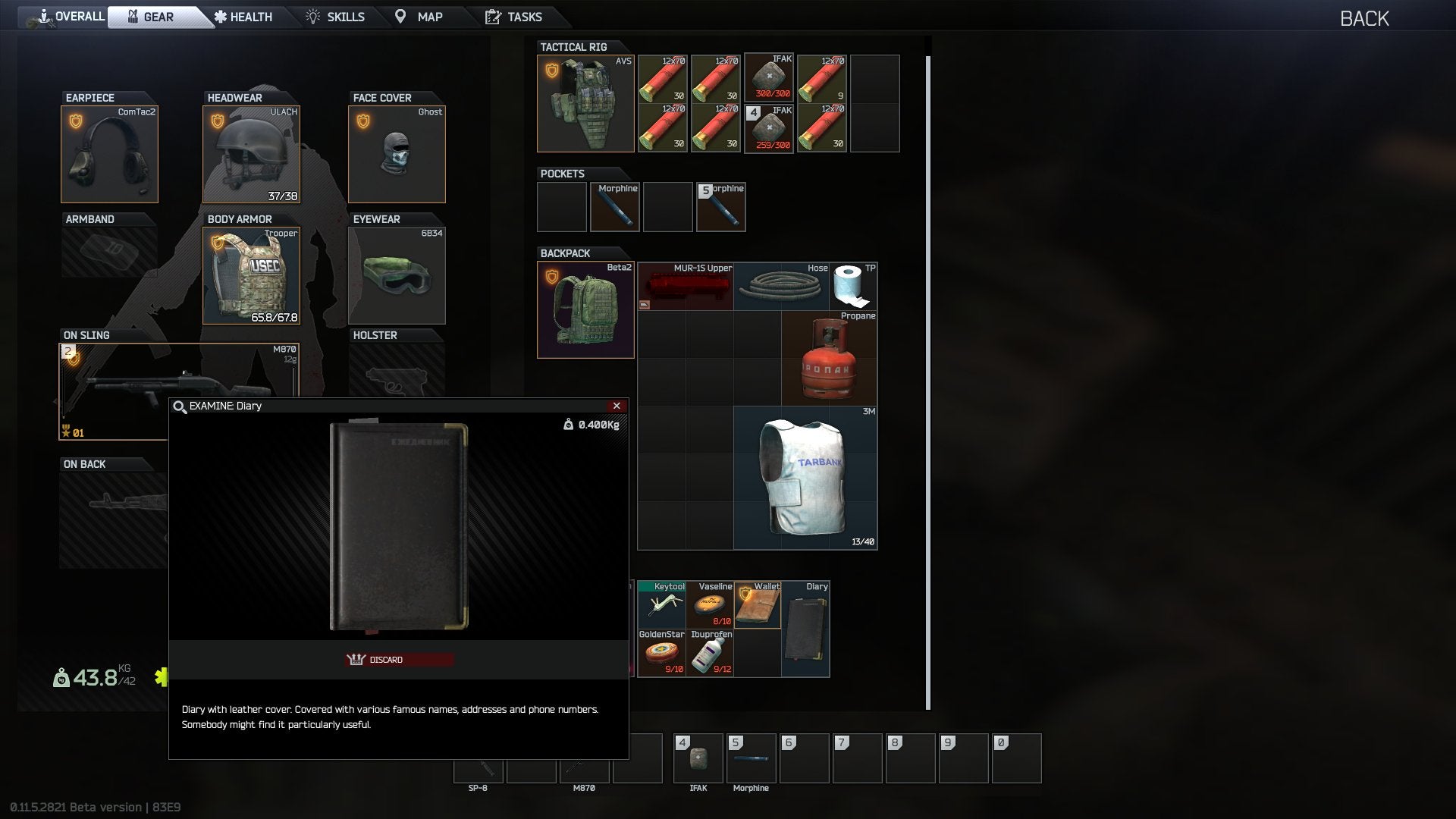 Detail Diary Tarkov Nomer 11