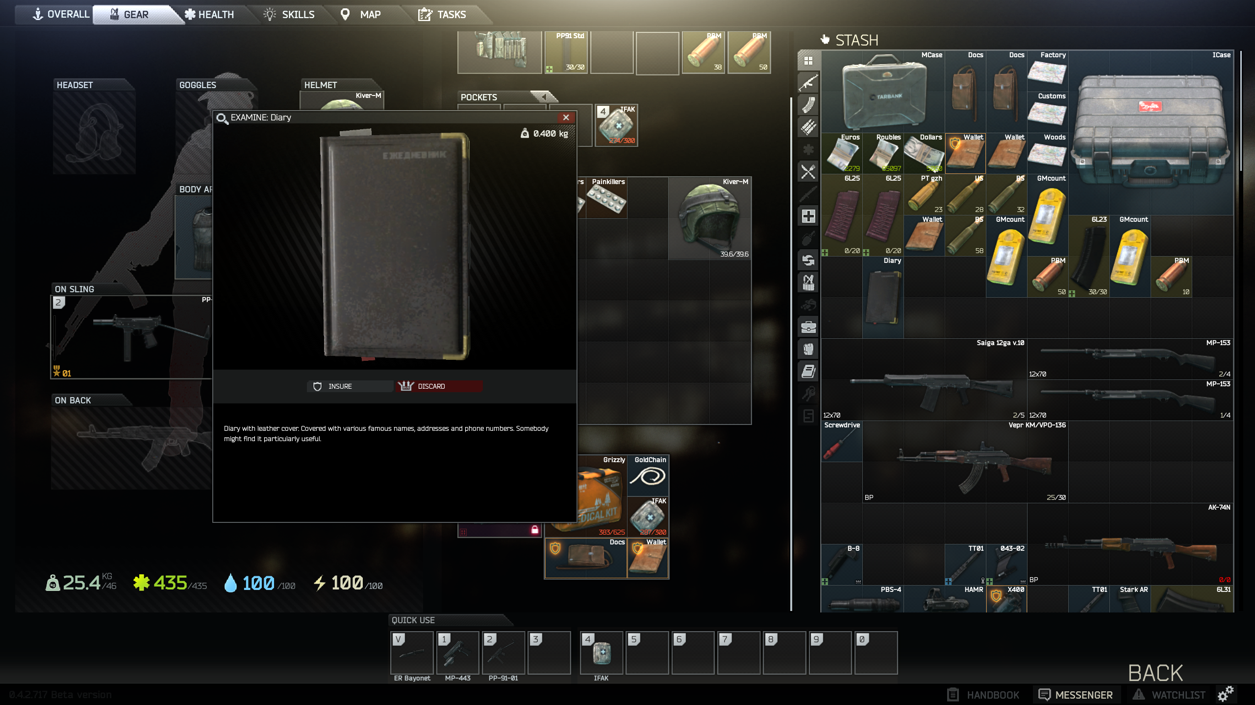 Detail Diary Tarkov Nomer 9