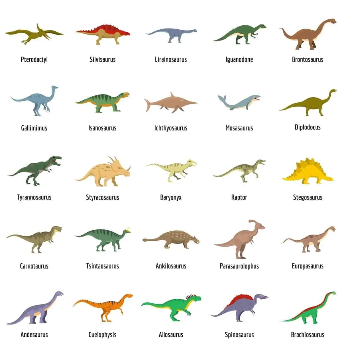 Detail Different Dinosaurs Images Nomer 4