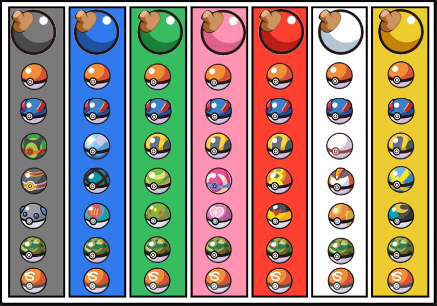 Detail Different Type Of Pokeballs Nomer 18