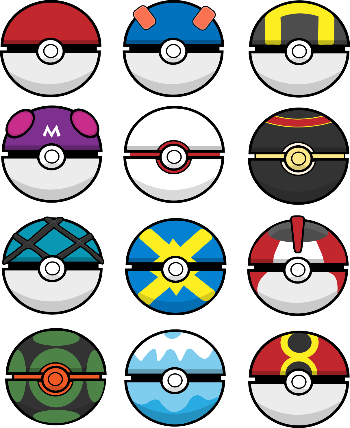 Detail Different Type Of Pokeballs Nomer 19