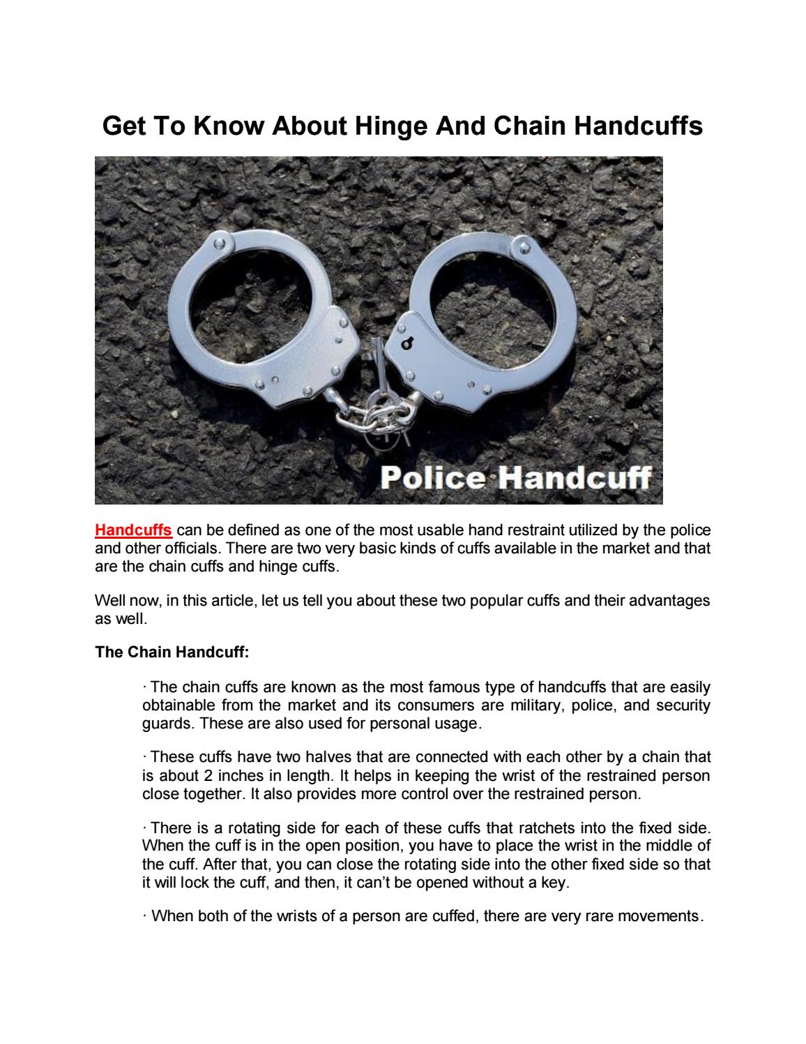 Detail Different Types Of Handcuffs Nomer 34