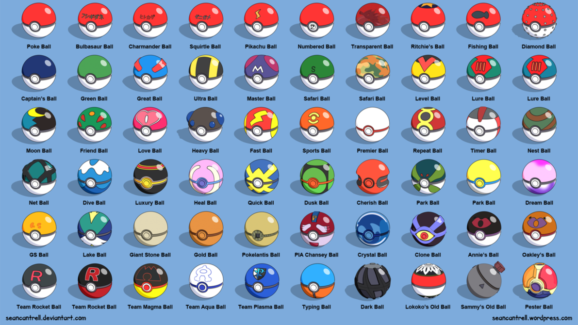 Detail Different Types Of Poke Balls Nomer 2