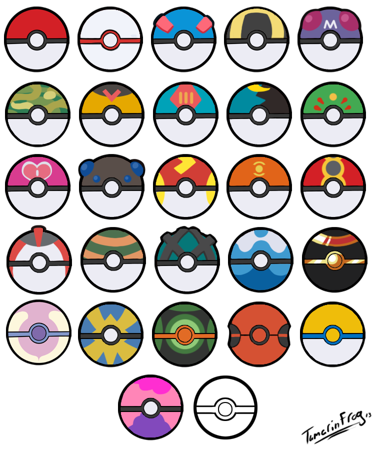 Detail Different Types Of Poke Balls Nomer 10
