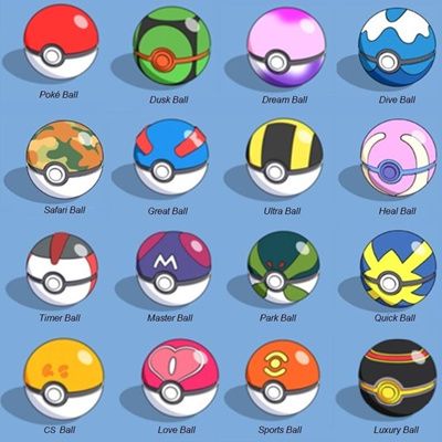 Detail Different Types Of Poke Balls Nomer 14