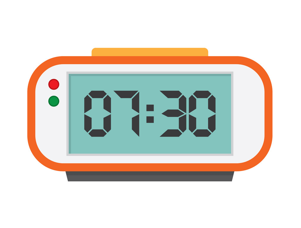 Detail Digital Alarm Clock Clipart Nomer 2
