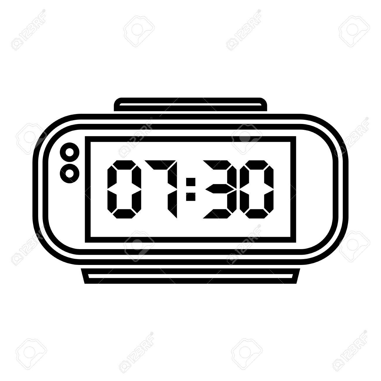 Download Digital Alarm Clock Clipart Nomer 15