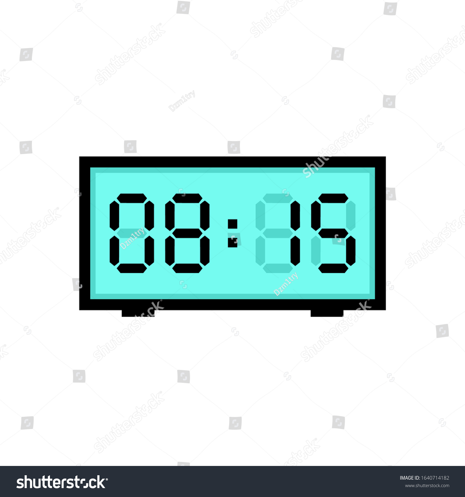 Detail Digital Alarm Clock Clipart Nomer 20