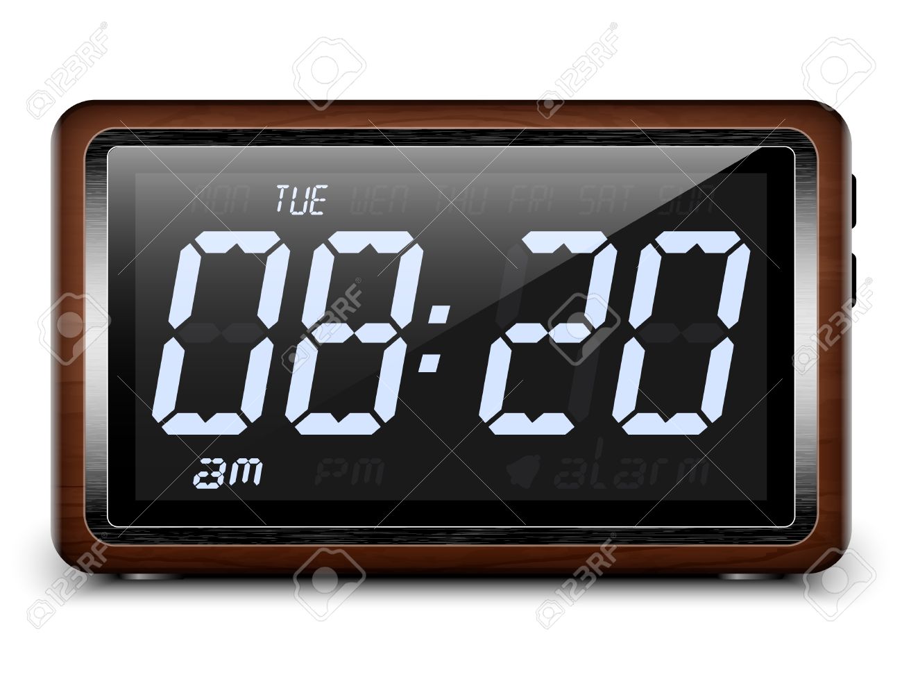 Detail Digital Alarm Clock Clipart Nomer 25