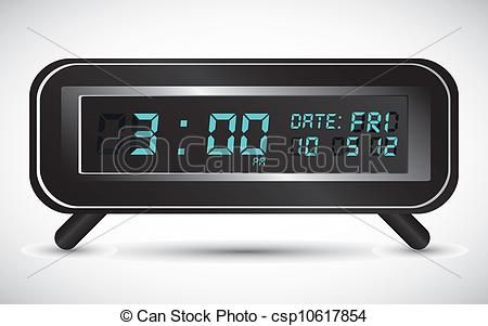 Detail Digital Alarm Clock Clipart Nomer 29