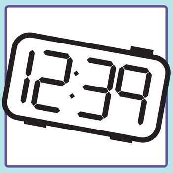 Detail Digital Alarm Clock Clipart Nomer 37