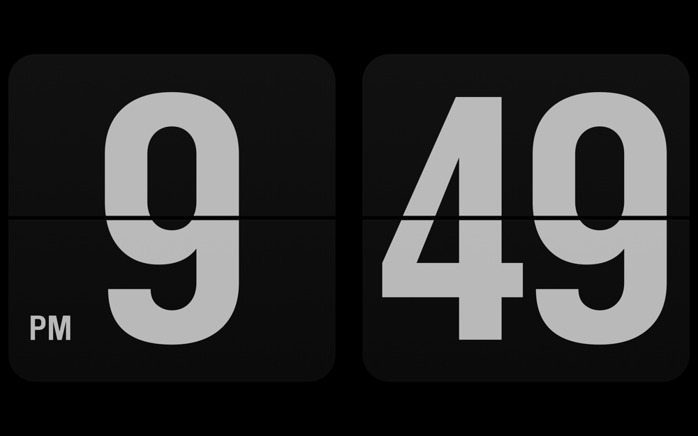 Detail Digital Clock Screensaver Nomer 10