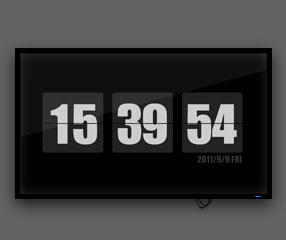 Detail Digital Clock Screensaver Nomer 16